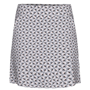 Nivo Sports‎ Lindsay Skort.  Small. Geometric print. White/Grey/Pink/Black.  EUC